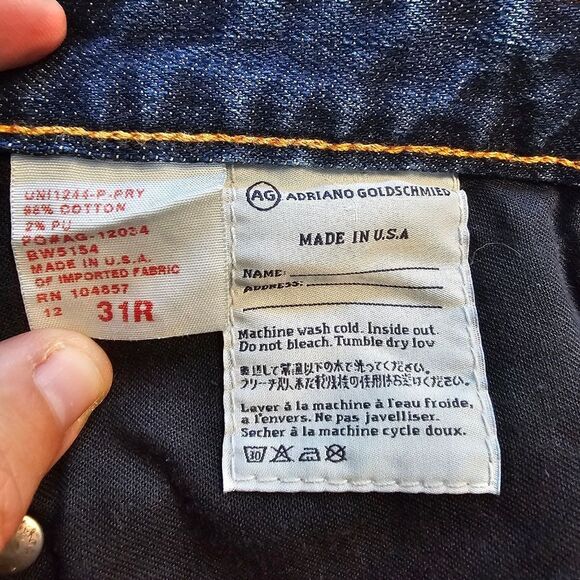 AG Adriano Goldschmied The Premiere Skinny straight 31R - Picture 10 of 15